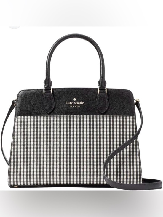 kate spade Handbags - kate spade Madison Jazzy Black & White Gingham Tote Satchel crossbody bag